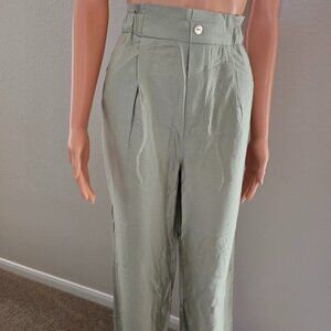 Laundry by Shelli Segal women's high rise wide leg pants, size Medium.